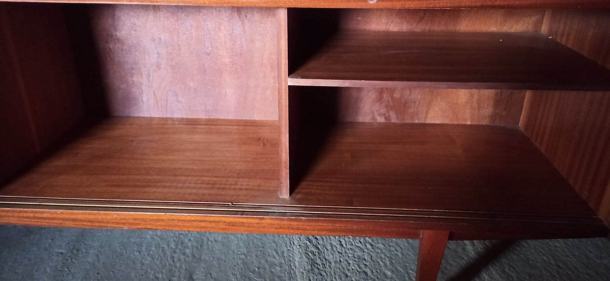 Modernist long sideboard of the 1970s