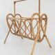 Porte-revues en rotin vintage