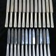 Box 24 knives boulenger in silver metal model suzy