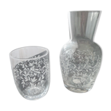 Night servant in screen-printed glass decoration