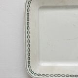 Flat rectangle in iron earth model "Nobilis" U&C Sarreguemines