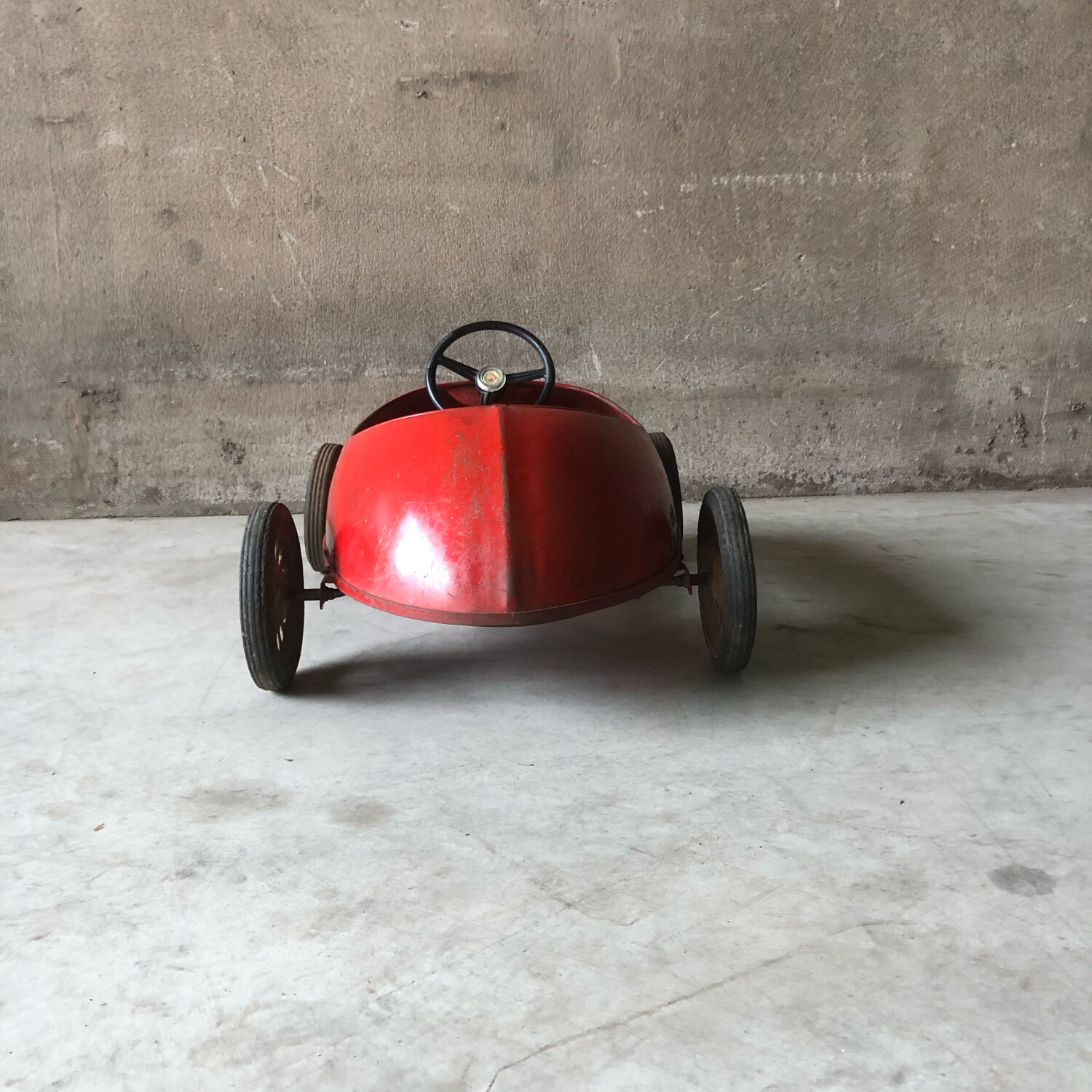 Old pedal car old toy