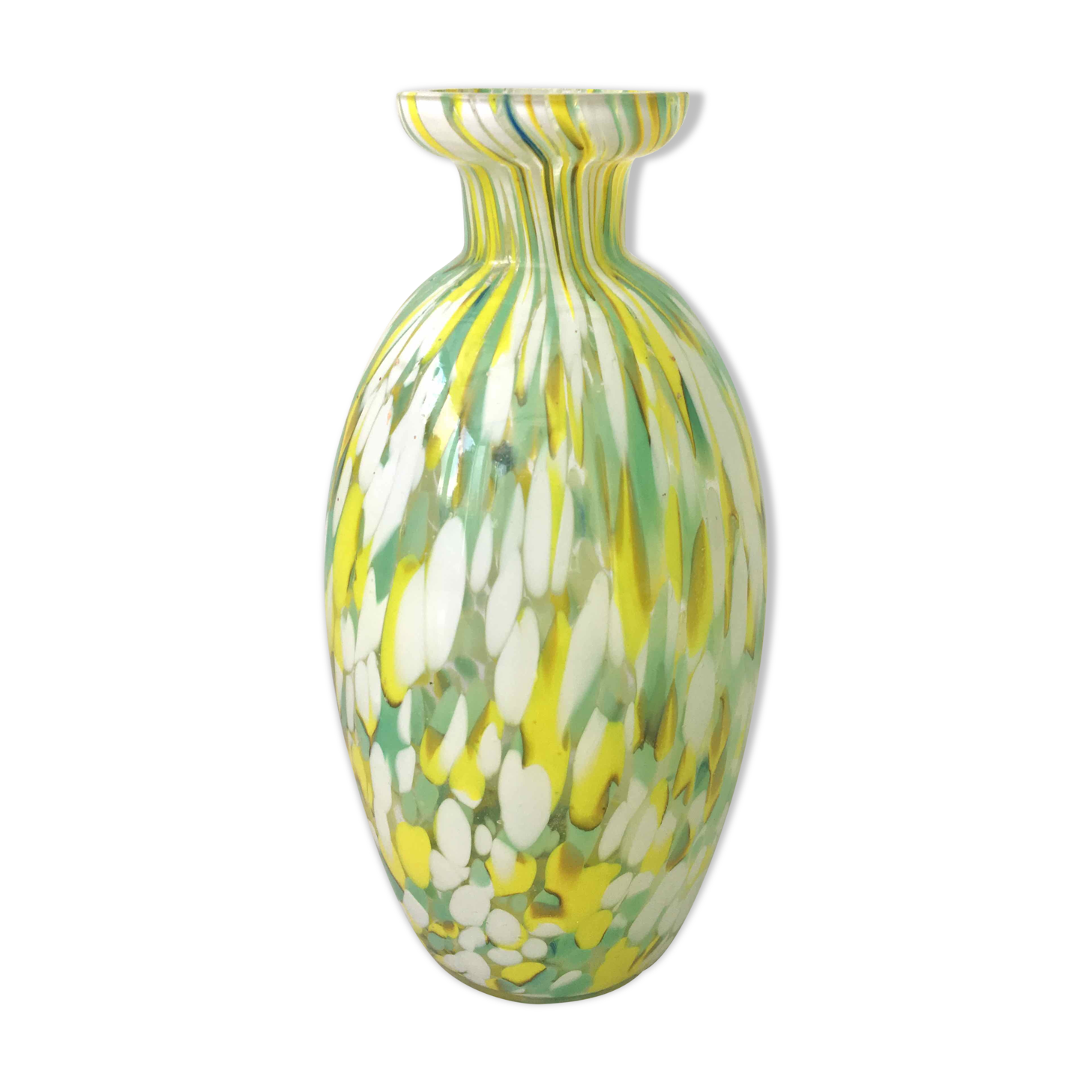 Speckled glass bottle 1930