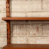 Une étagère modulable Danoise en teck, Poul Cadovius pour Cado 1960-160 cm.