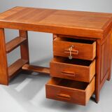 50s oak office by Pierre Bloch and Charles Dudouyt