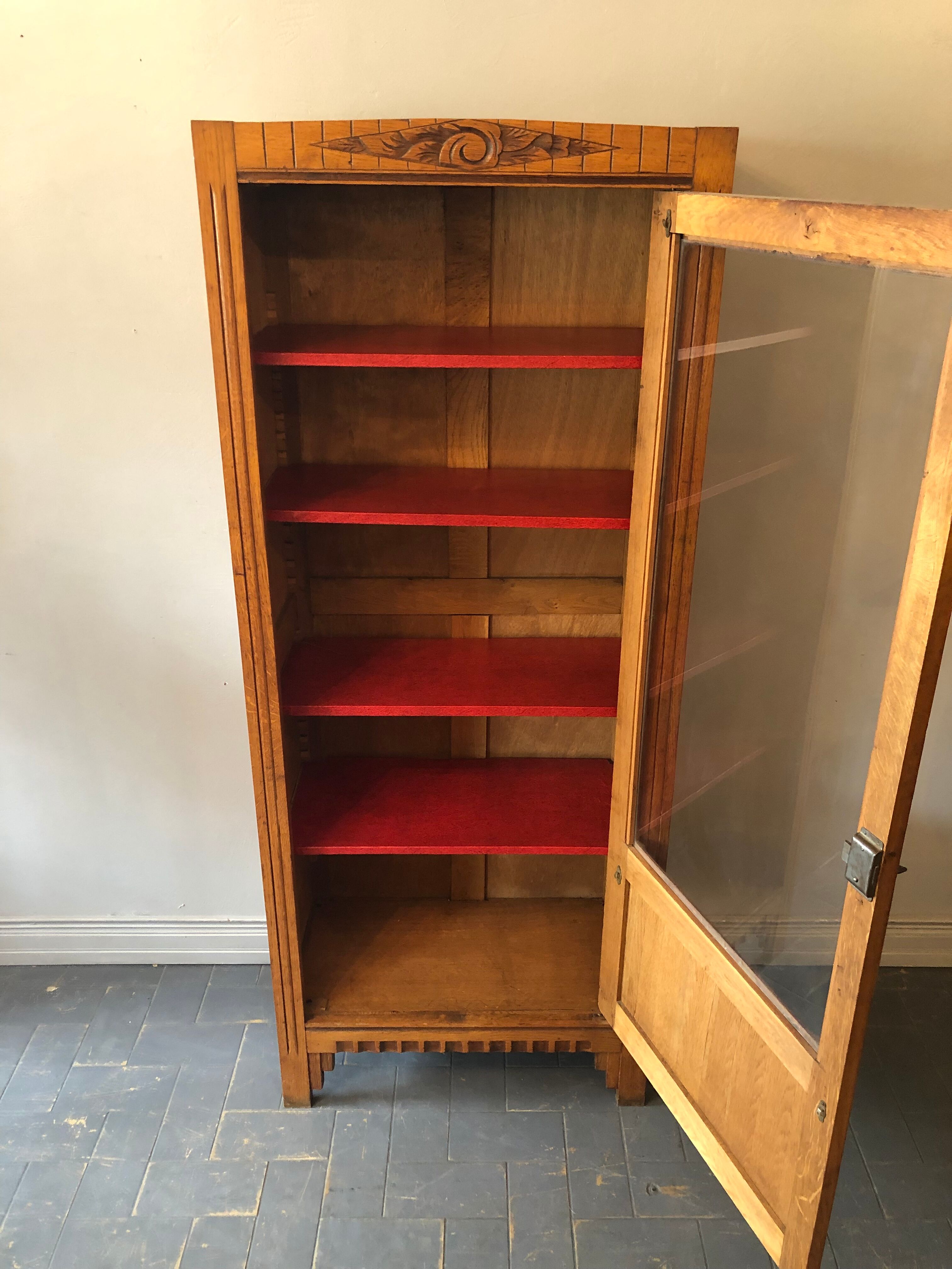 Art Deco glass cabinet