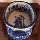 English earthenware planter, blue monochrome, 20th century