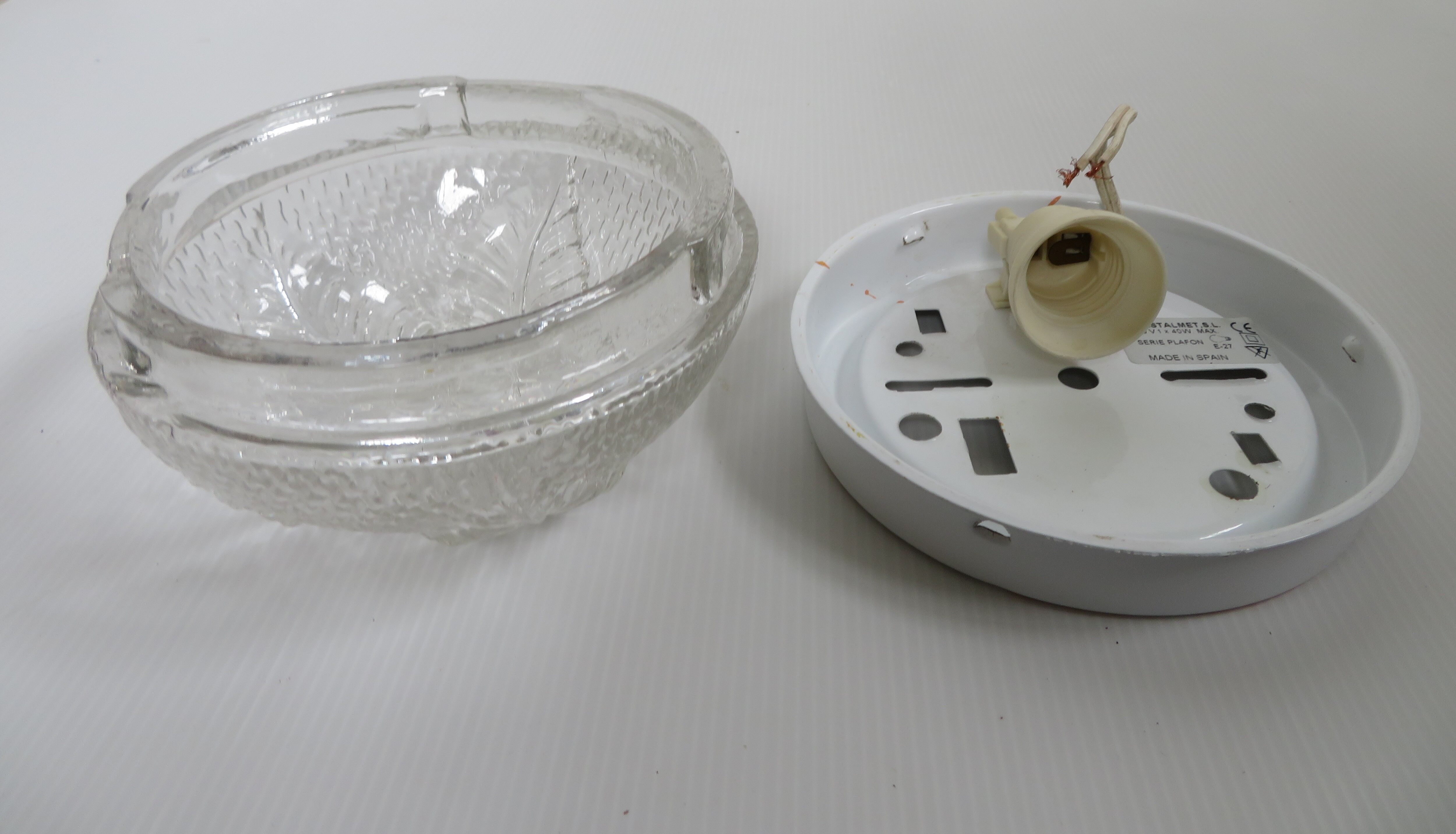 Vintage glass ceiling lamp