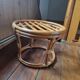 Rattan pouf