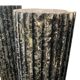 Pair of black and green scagliola columns from the 19th century.