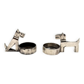 Art Deco Ric & Mac Salt & Pepper, Edouard Sandoz, Gallia, France 1930