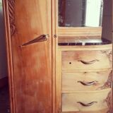 Commode wardrobe art deco pink