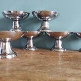 Guy Degrenne stainless steel ice cream bowls