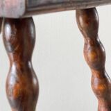 Vintage turned tripod wooden stool