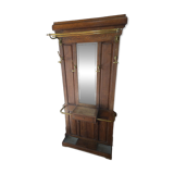 Vestiaire porte manteau ancien en chêne massif