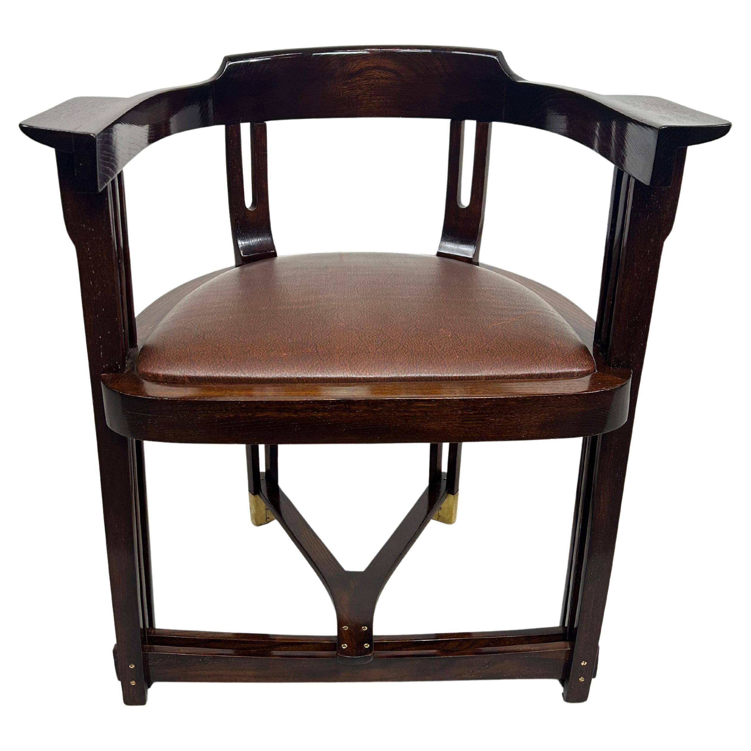Rare Secession armchair by Anton Pospischil