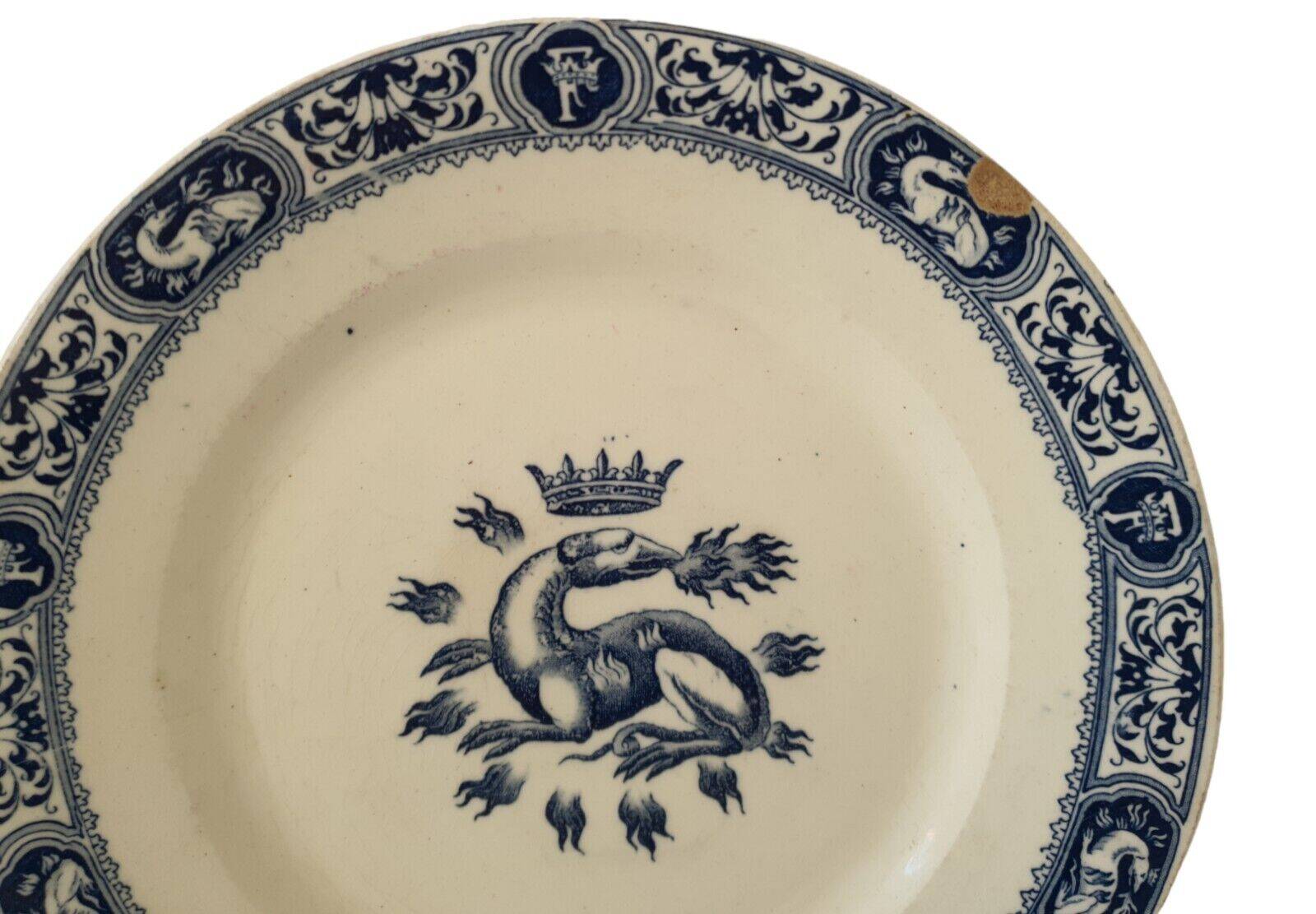 Lot Of 5 Plates François 1er Terre De Fer Model Salins D21.5 Cm