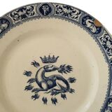 Lot Of 5 Plates François 1er Terre De Fer Model Salins D21.5 Cm