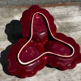 Bordeaux Trilobed Ceramic Cup from the 1950s Shell Shape