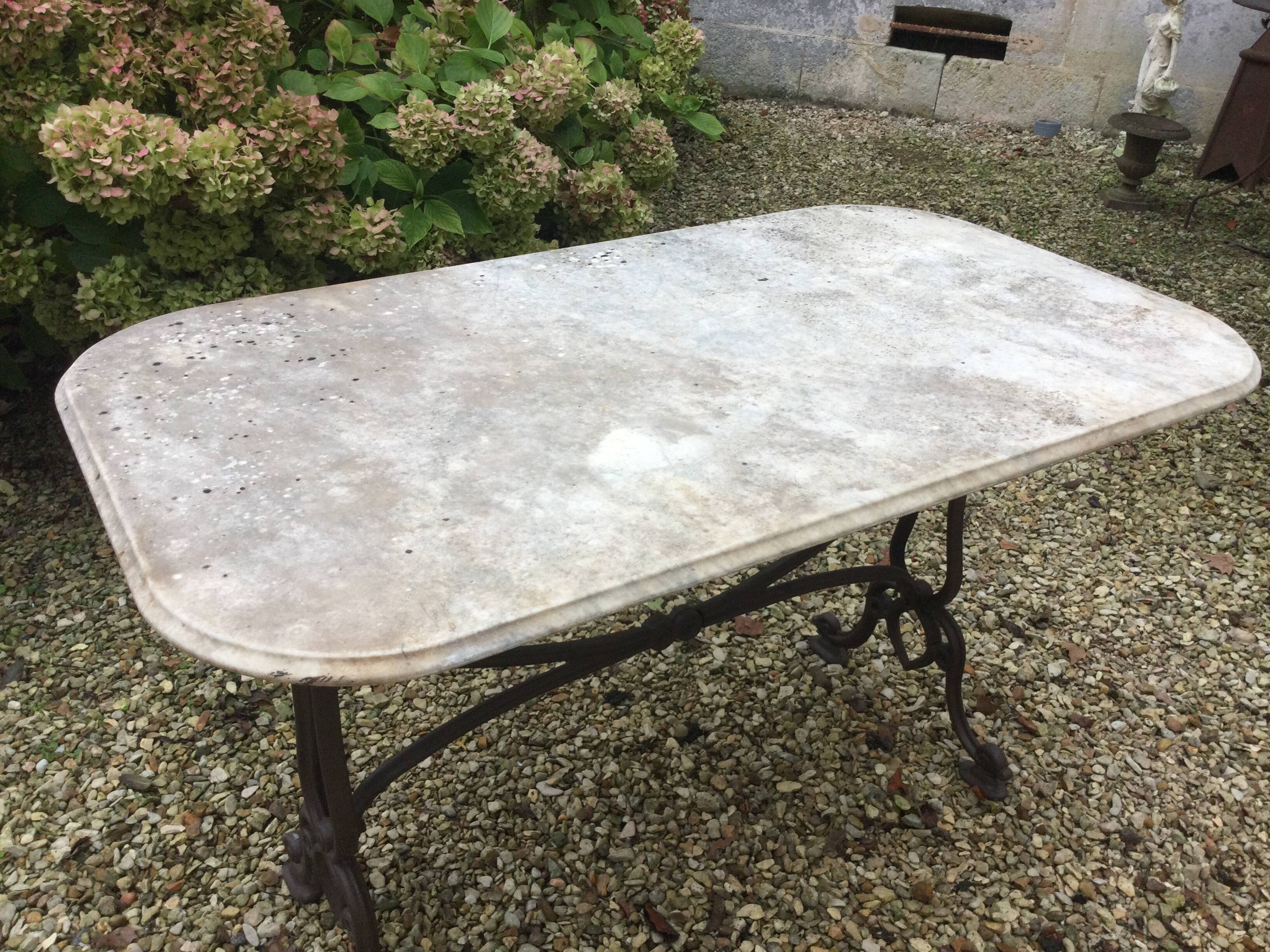 Old bistro table
