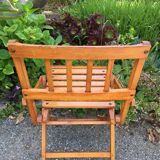 Folding wooden chair