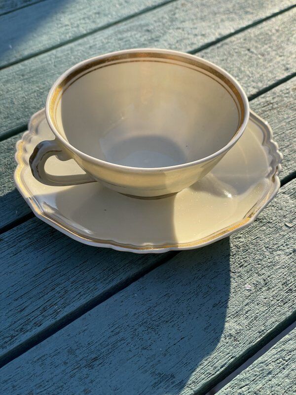 Antique coffee service signed