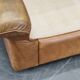 Pair of Arcon Italia Cognac Buffalo Leather Lounge Armchairs