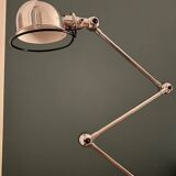 Articulated chrome floor lamp Jieldé design 6 arms