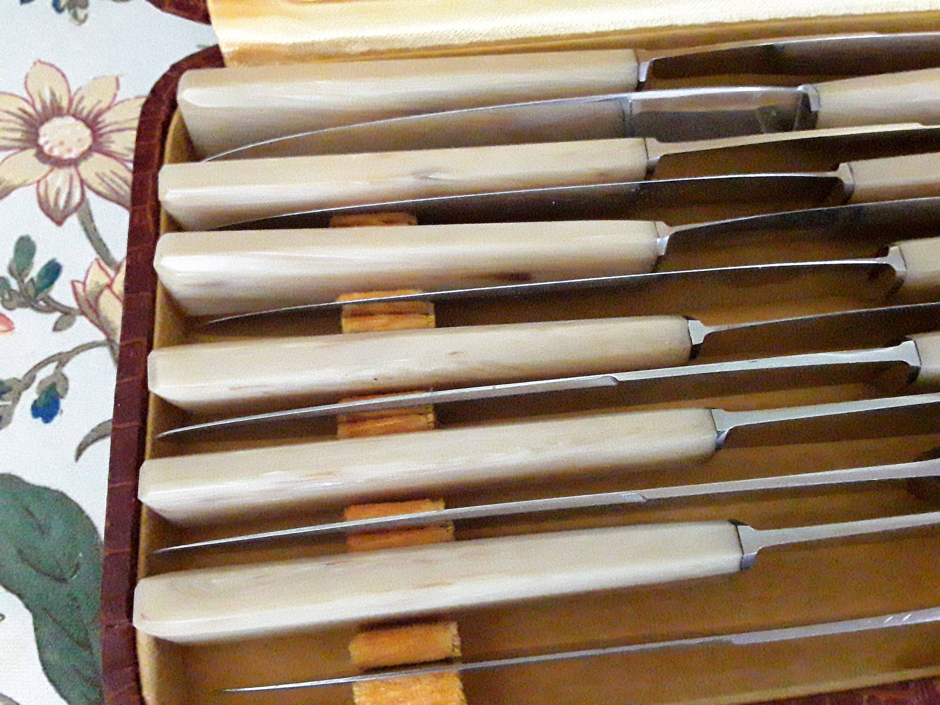 Coffret de 12 couteaux vintage
