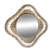 Wicker mirror