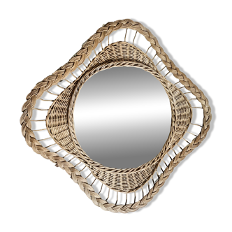 Wicker mirror