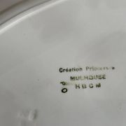 Plat de service ancien en faïence de Choisy-le-Roi
