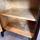 Pair of Occasional Tables with Mahogany Doors and Brass Inlays. Work F