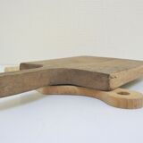 Two vintage solid wood cutting boards