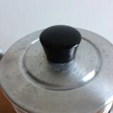 Ancienne cafetière complète en aluminium le trèfle manche bakélite
