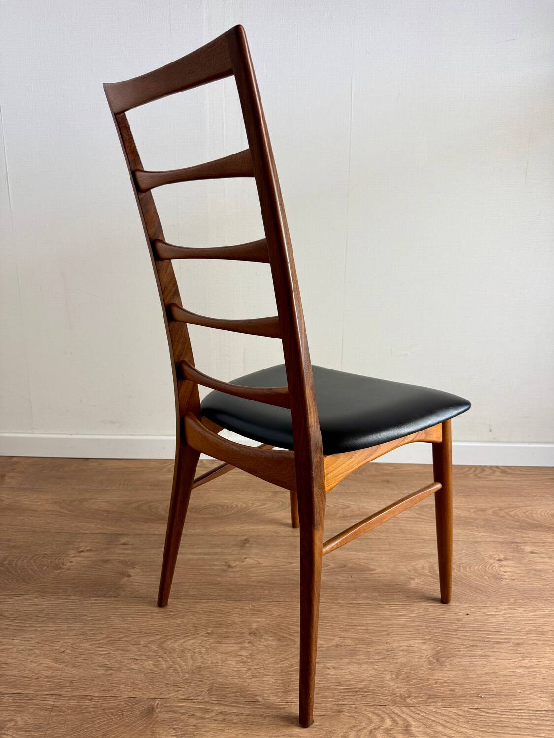 Set of 6 Scandinavian Teak Chairs by Niels Koefoeds, 1960s