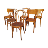 Lot de 6 chaises Jacob & Josef Kohn, Thonet, Mahieu