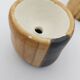 6 Grandjean Jourdan faux wood ceramic egg cups with support