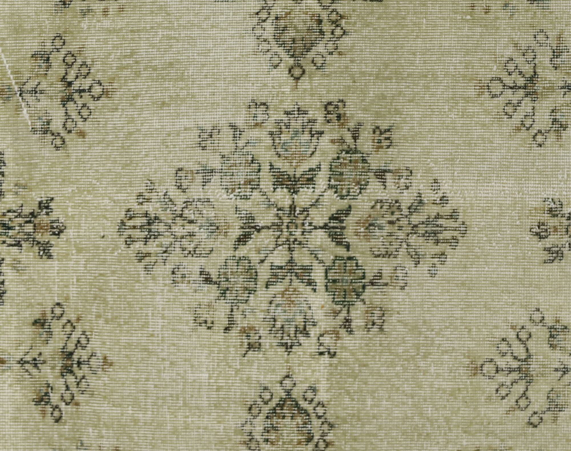 ONE-OF-A-KIND TURKISH HANDWOVEN VINTAGE RUG - RUSTIC VINTAGE CHARM 203X 111