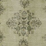 ONE-OF-A-KIND TURKISH HANDWOVEN VINTAGE RUG - RUSTIC VINTAGE CHARM 203X 111