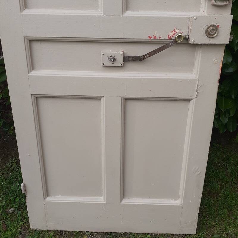 Old exterior entrance door solid H225xW86cm solid wood