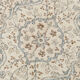 Handmade beige & brown floral  vintage rug