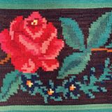 Vintage moldovan square kilim 150x135 cm