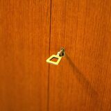 Mid Century Teak and Steel Wardrobe by Franz Meyer Möbel, 1960's, Germany