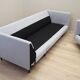 Grey corner sofa, Danish design, 1990s, production: Denmark