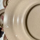 Pink Gien dessert plates