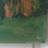 Oil on canvas landscape