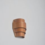 Scandinavian wooden wall lamp in pine veneer, 1960s