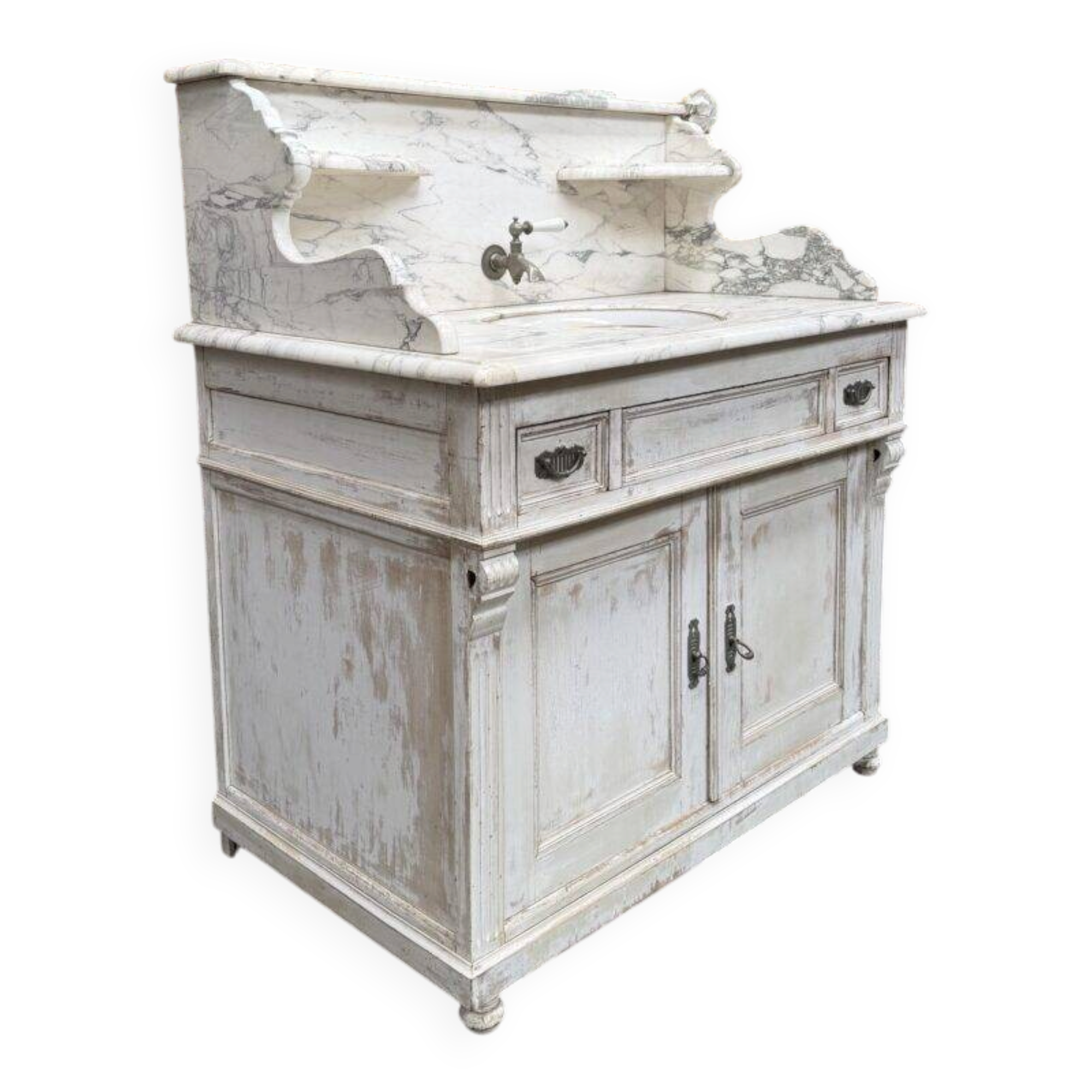 Washbasin furniture from the early 20th century.