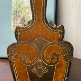 Small mail rack in old Florentine wood